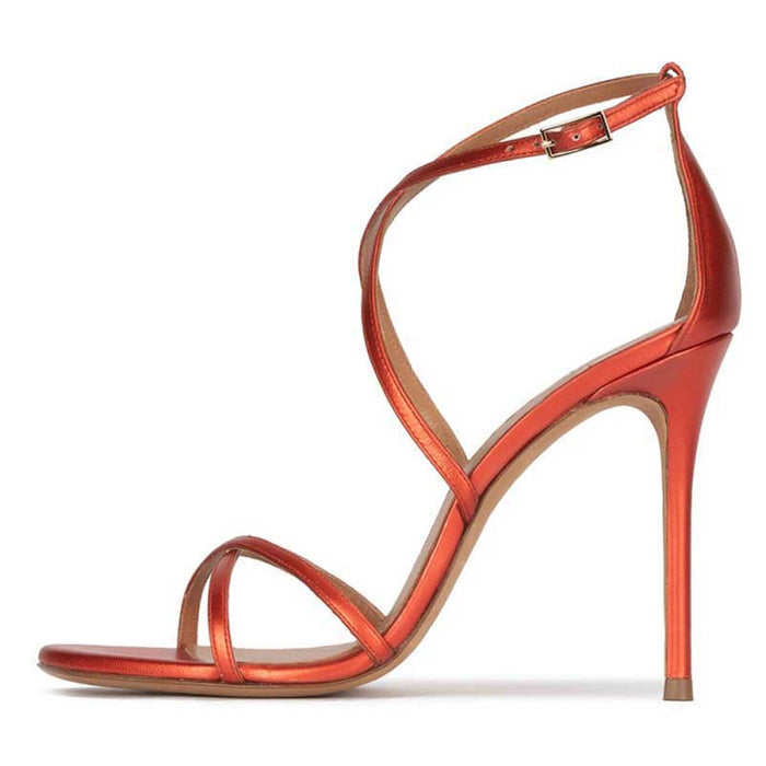 Womens Strappy Heeled Sandals Classic Dress Shoes