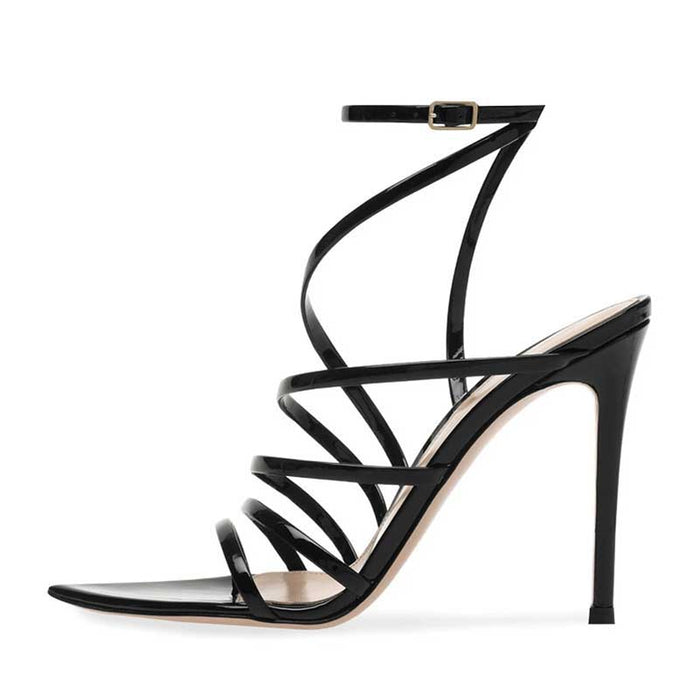 Women's Strappy High Heels Sandals Summer Dress Shos Stiletto Heels