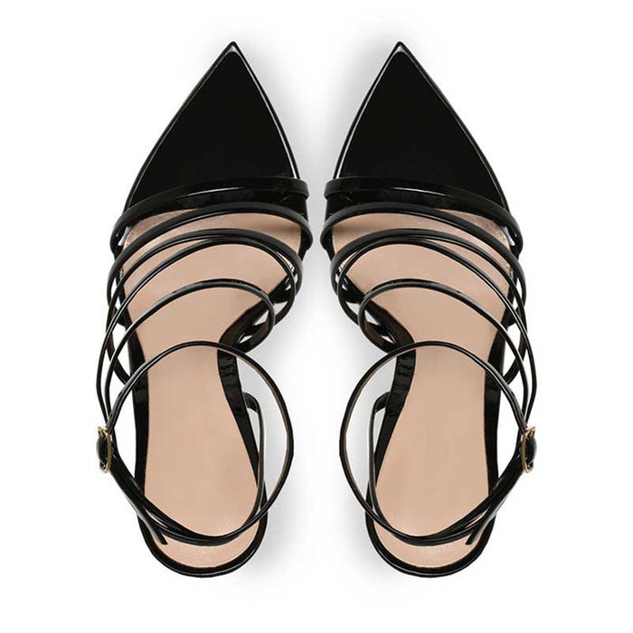 Women's Strappy High Heels Sandals Summer Dress Shos Stiletto Heels
