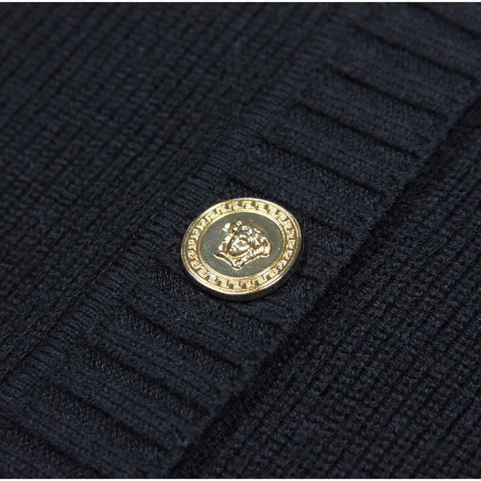 Women's Sweater Dress Black Midi Knitted Dresses