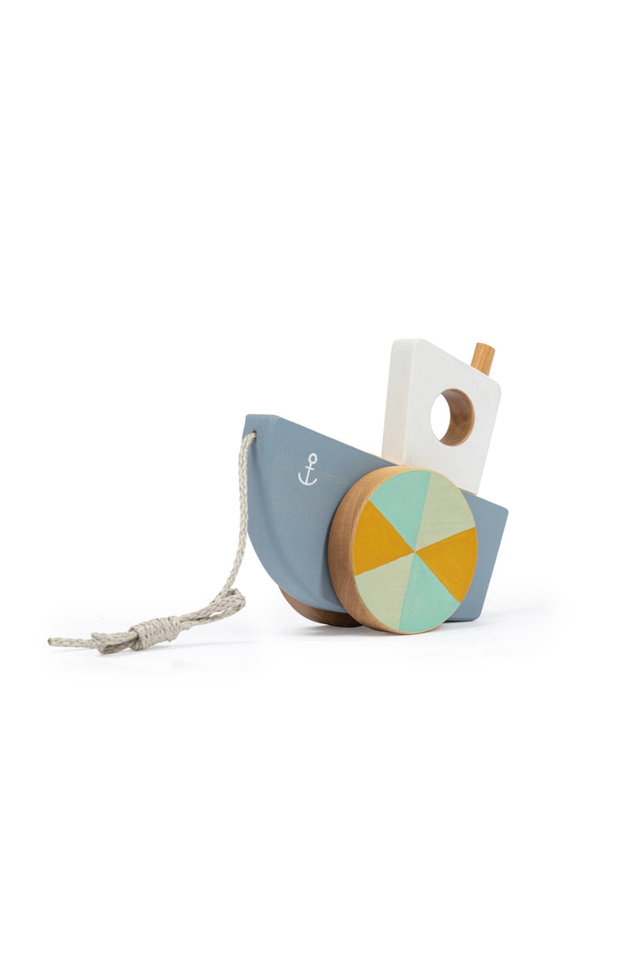 Wooden Boat Pull Toy