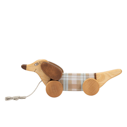 The Sibling, Friendly Toys Pastel Sausage Dog Pull Toy