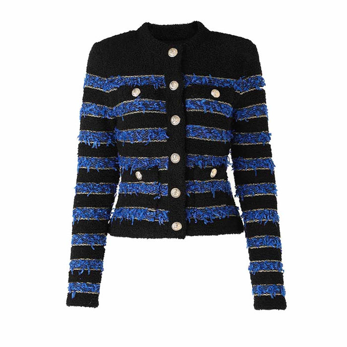 Woolen Knitted cardigan Coat Three-Piece Skirt Suits for Women