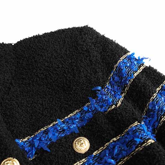 Woolen Knitted cardigan Coat Three-Piece Skirt Suits for Women