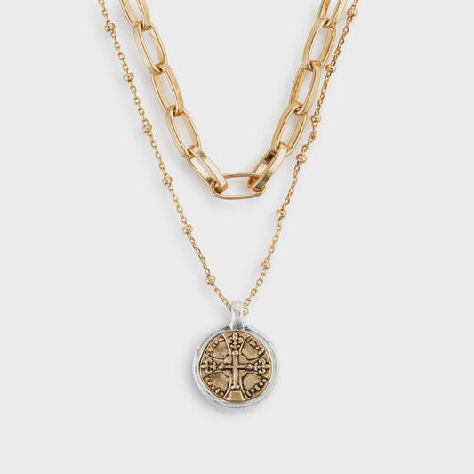 Wrapped in Prayer Layer Necklace