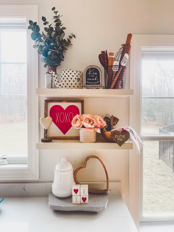 XOXO Heart Framed Saying