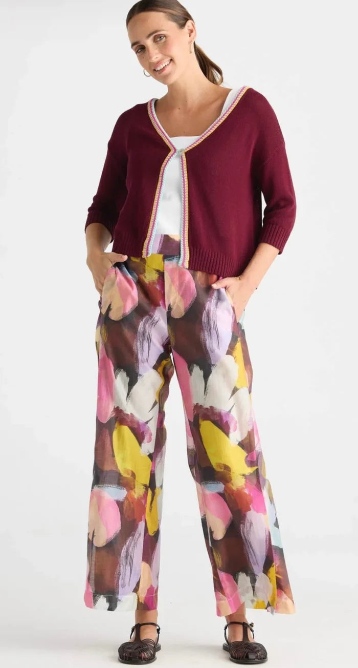 Zaket & Plover Wide Leg Pant Sunset