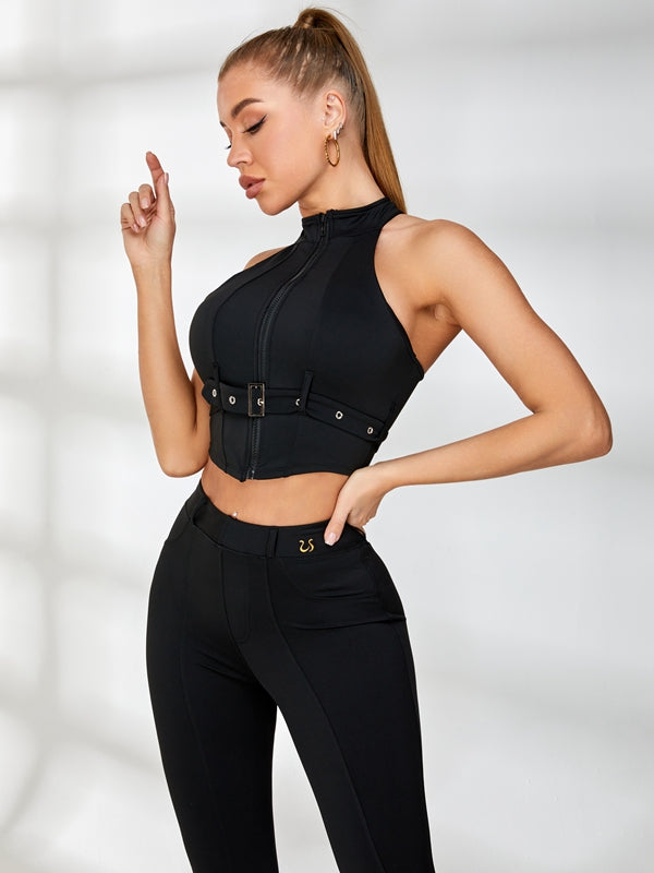 Zipper Button Sassy Tanks